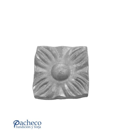 Adorno de Forja Cuadrado Decorativo Espesor 6 mm