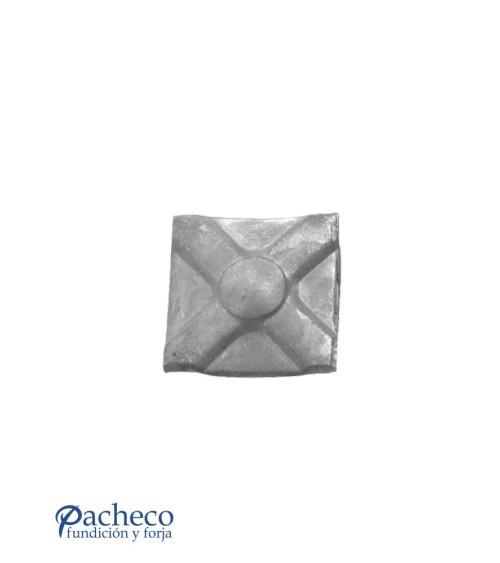 Adorno de Hierro Forjado Cuadrado Espesor 5 mm