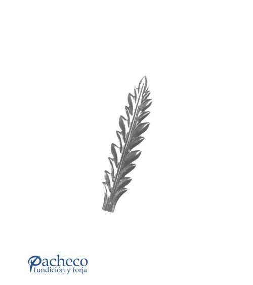 Hoja Alargada de Forja Espesor 0,5 mm