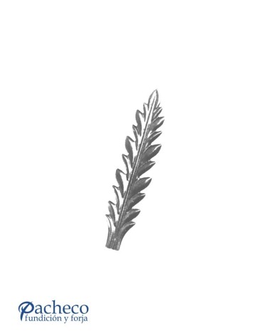 Hoja Alargada de Forja Espesor 0,5 mm