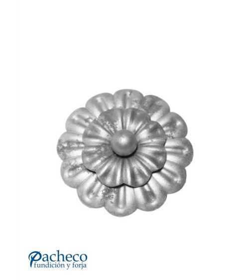 Roseta de Dos Capas de Hierro Forjado Espesor 2,5 mm