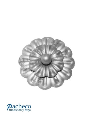 Roseta de Dos Capas de Hierro Forjado Espesor 2,5 mm