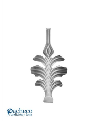 Hoja Ornamental de Hierro Forjado Espesor 4 mm