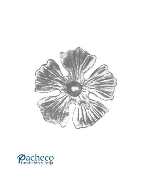 Flor de Forja Decorativa Espesor 4 mm