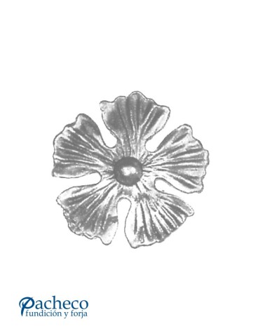 Flor de Forja Decorativa Espesor 4 mm