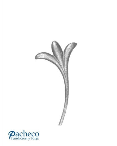 Remate Floral de Forja Cuadrado 10 mm
