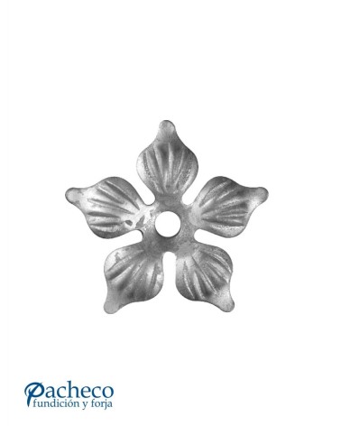 Adorno de Forja en Forma de Flor para Redondo 10 mm
