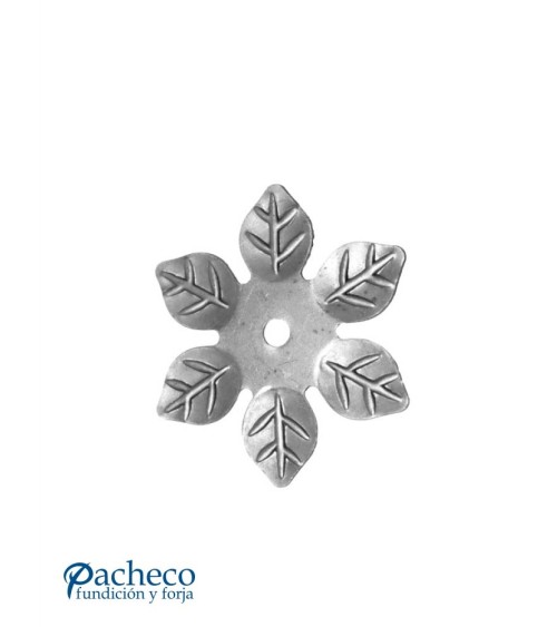 Adorno de Hierro Forjado Roseta para Redondo 10 mm