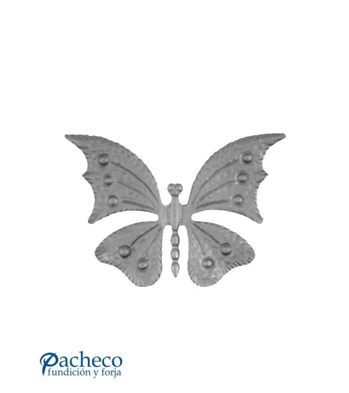 Mariposa de Hierro Forjado Espasor 1 mm