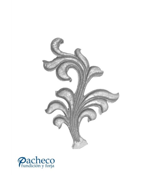 Hoja IZQDA de Forja Relieve una Sola Cara Espesor 6 mm