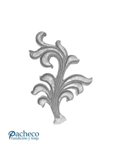 Hoja IZQDA de Forja Relieve una Sola Cara Espesor 6 mm