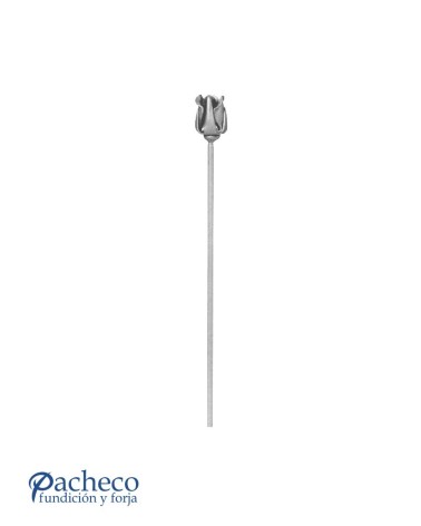 Rosa de Forja con Tallo Largo Redondo 8 mm