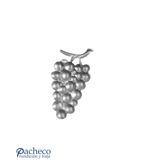 Racimo de Uvas de Forja con Relieve Una Cara con Rama Espesor 0,5 mm
