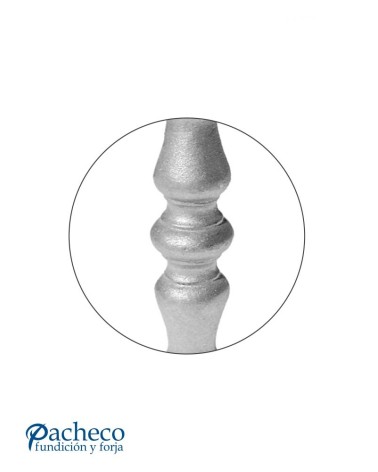 Macolla de Hierro Fundido Circular para Redondo 16 mm