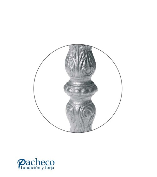 Macolla de Hierro Fundido Ornamental Alta para Redondo 14 - 16 mm