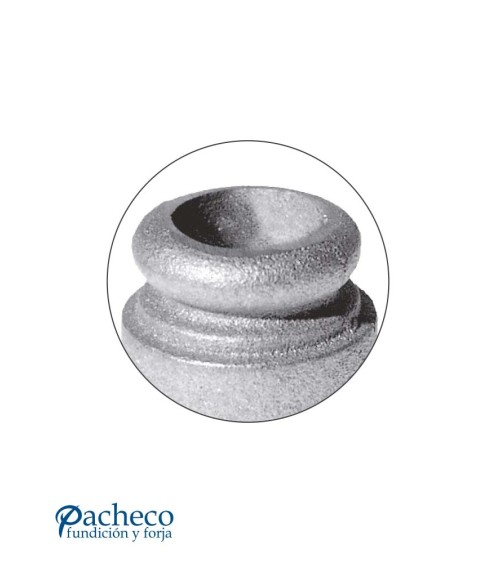 Macolla de Hierro Fundido Simple Cilindrica para Redondo 20 mm