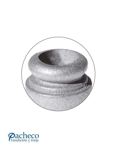 Macolla de Hierro Fundido Simple Cilindrica para Redondo 20 mm