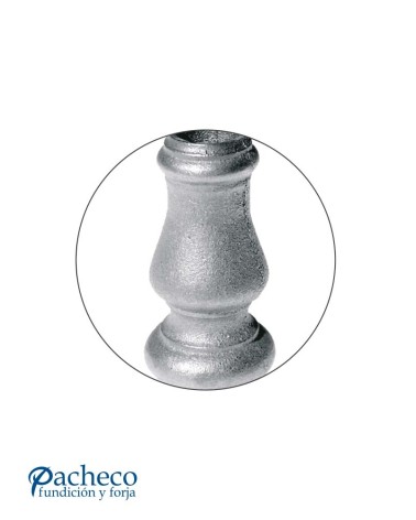 Macolla de Hierro Fundido Cilindrica para Redondo 16 mm