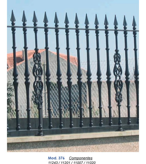 Balaustre de Aluminio Fundido Liso Abarrilado para Barandillas M8