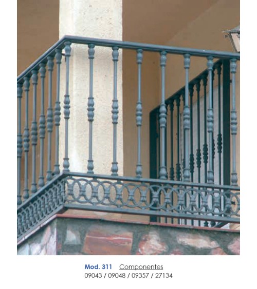 Macolla de Hierro Fundido Ornamental para Redondo 14 - 16 mm