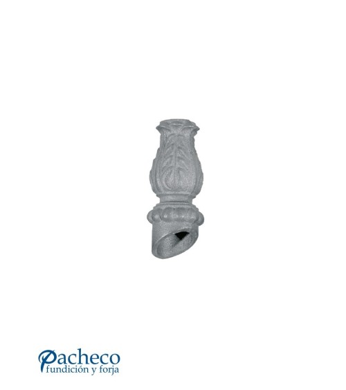 Macolla Ingleteada Ornamental de Hierro Fundido a 33º para Redondo 16 mm