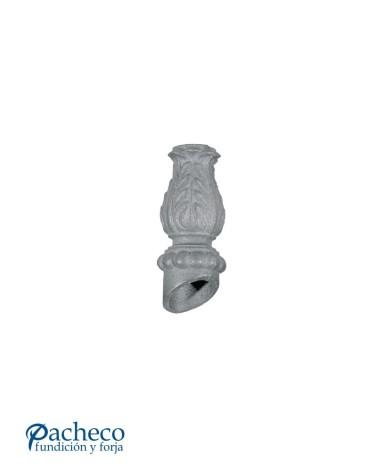 Macolla Ingleteada Ornamental de Hierro Fundido a 33º para Redondo 16 mm