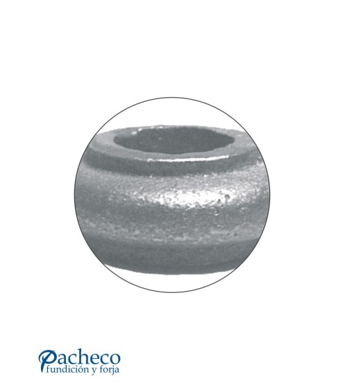 Macolla de Hierro Fundido Cilindrica Baja para Redondo 12 - 14 -16 - 20 mm