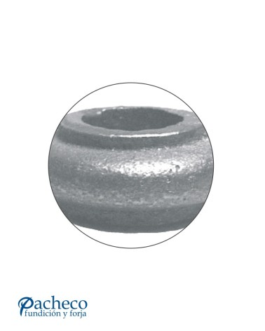 Macolla de Hierro Fundido Cilindrica Baja para Redondo 12 - 14 -16 - 20 mm