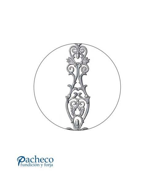 Balaustrada de Aluminio Fundido Ornamental con Filigrana M8