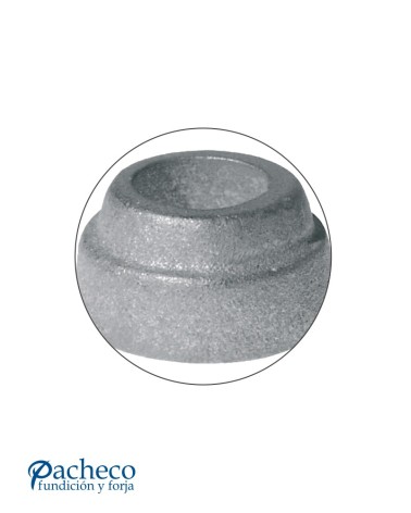 Macolla de Hierro Fundido Cilindrica Lisa para Redondo 16 - 20 mm