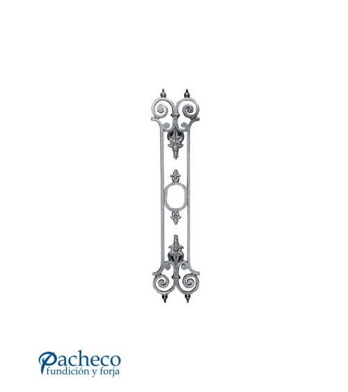 Balaustrada de Aluminio Fundido Ornamental con Caracolas en Extremos M8 x2