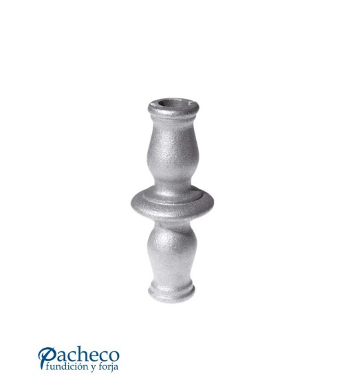 Macolla de Hierro Fundido Cilindrica con Anillo Central para Redondo 20 mm