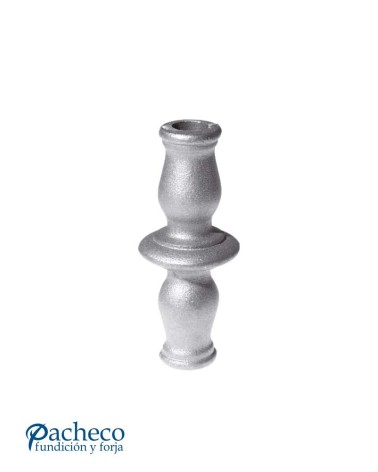 Macolla de Hierro Fundido Cilindrica con Anillo Central para Redondo 20 mm