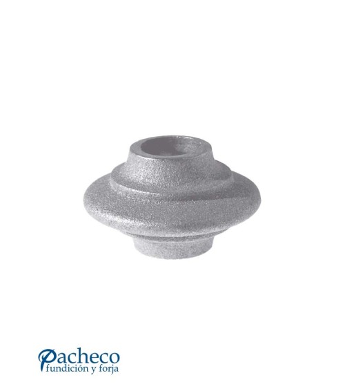 Macolla de Hierro Fundido Plana con Anillo Central para Redondo 20 mm