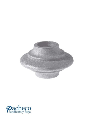 Macolla de Hierro Fundido Plana con Anillo Central para Redondo 20 mm