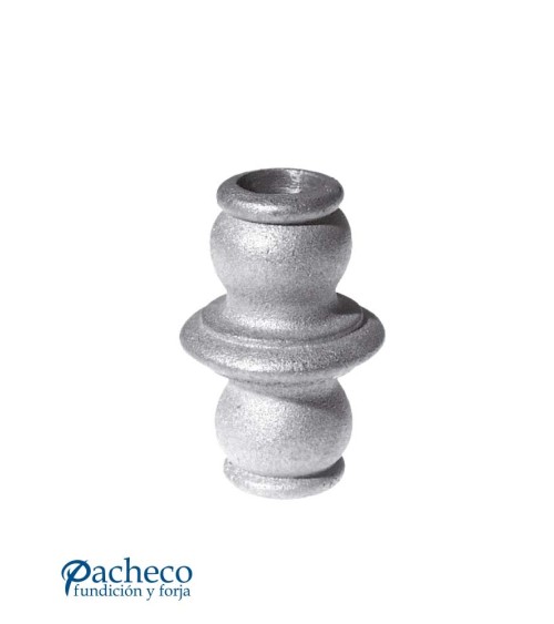 Macolla de Hierro Fundido con anillo Central para Redondo 20 mm