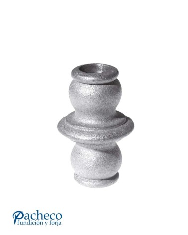 Macolla de Hierro Fundido con anillo Central para Redondo 20 mm