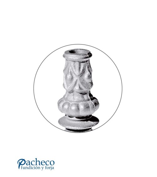 Macolla de Hierro Fundido Ornamental Alta para Redondo 16 mm