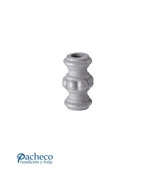 Macolla de Hierro Fundido Ambombada Estilizada para Redondo 16 mm