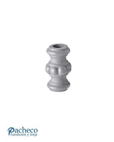 Macolla de Hierro Fundido Ambombada Estilizada para Redondo 16 mm