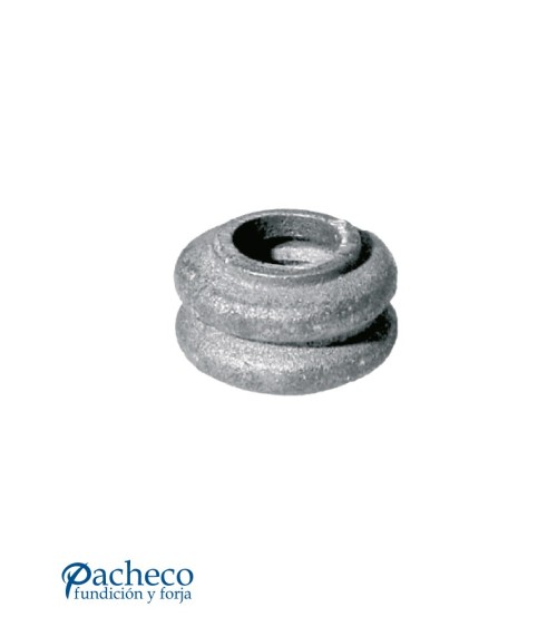 Macolla de Hierro Fundido Anillada para Redondo 16 mm