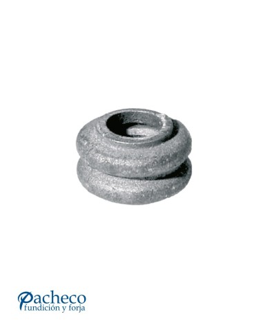 Macolla de Hierro Fundido Anillada para Redondo 16 mm