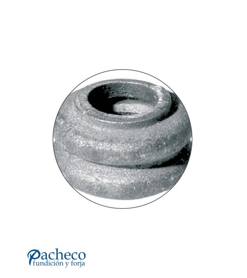 Macolla de Hierro Fundido Anillada para Redondo 16 mm