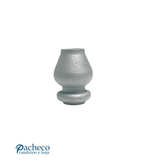 Macolla de Hierro Fundido Bulbo Simple para Redondo 20 mm