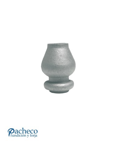 Macolla de Hierro Fundido Bulbo Simple para Redondo 20 mm