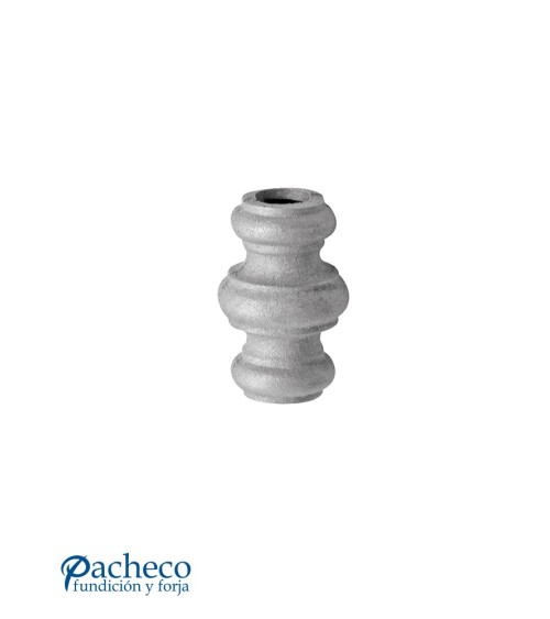 Macolla de Hierro Fundido Abarrilada Doble para Redondo 14 - 16 mm