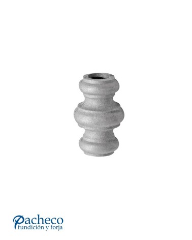 Macolla de Hierro Fundido Abarrilada Doble para Redondo 14 - 16 mm