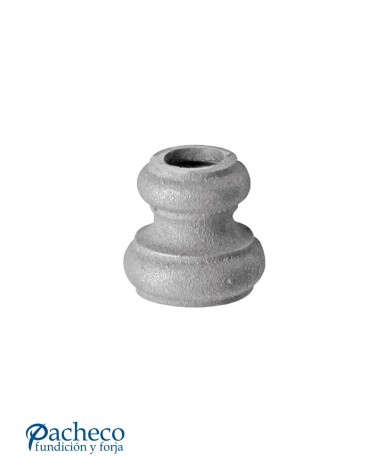 Macolla de Hierro Fundido Abarrilada Simple para Redondo 14 - 16 mm