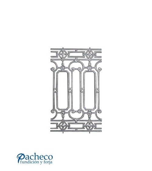 Balaustrada de Aluminio Fundido Ornamental con Geométrico M8 x2