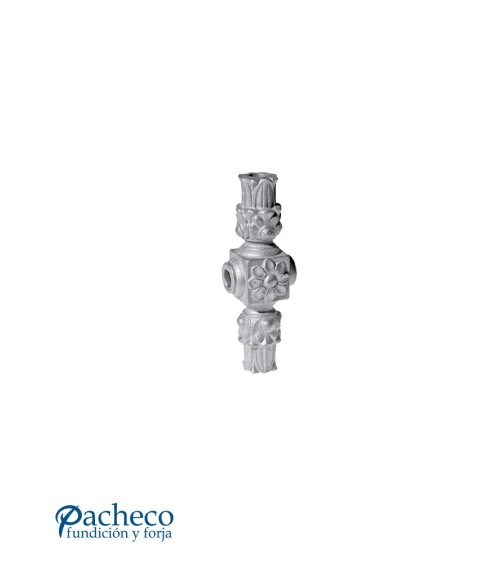 Macolla Ornamental de Hierro Fundido para Unión de Barrotes de Redondo 16 mm